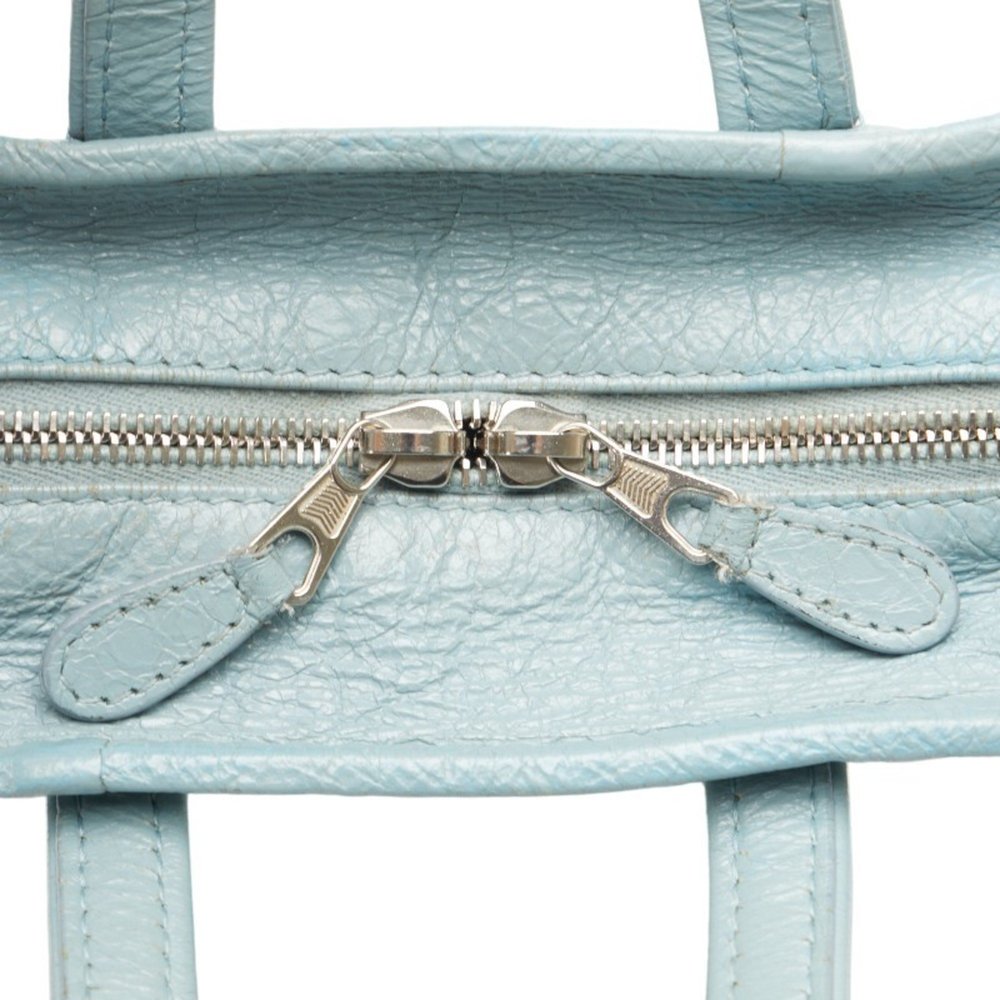 Balenciaga Bazaar Shopper XXS Handbag Shoulder Bag 513988 Baby Blue Leather W... - Picture 6 of 10